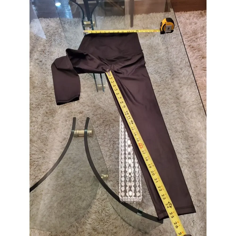Ingrid & Isabel Black Polyester Mid Rise Skinny Fit Maternity Leggings Size M - Picture 6 of 10